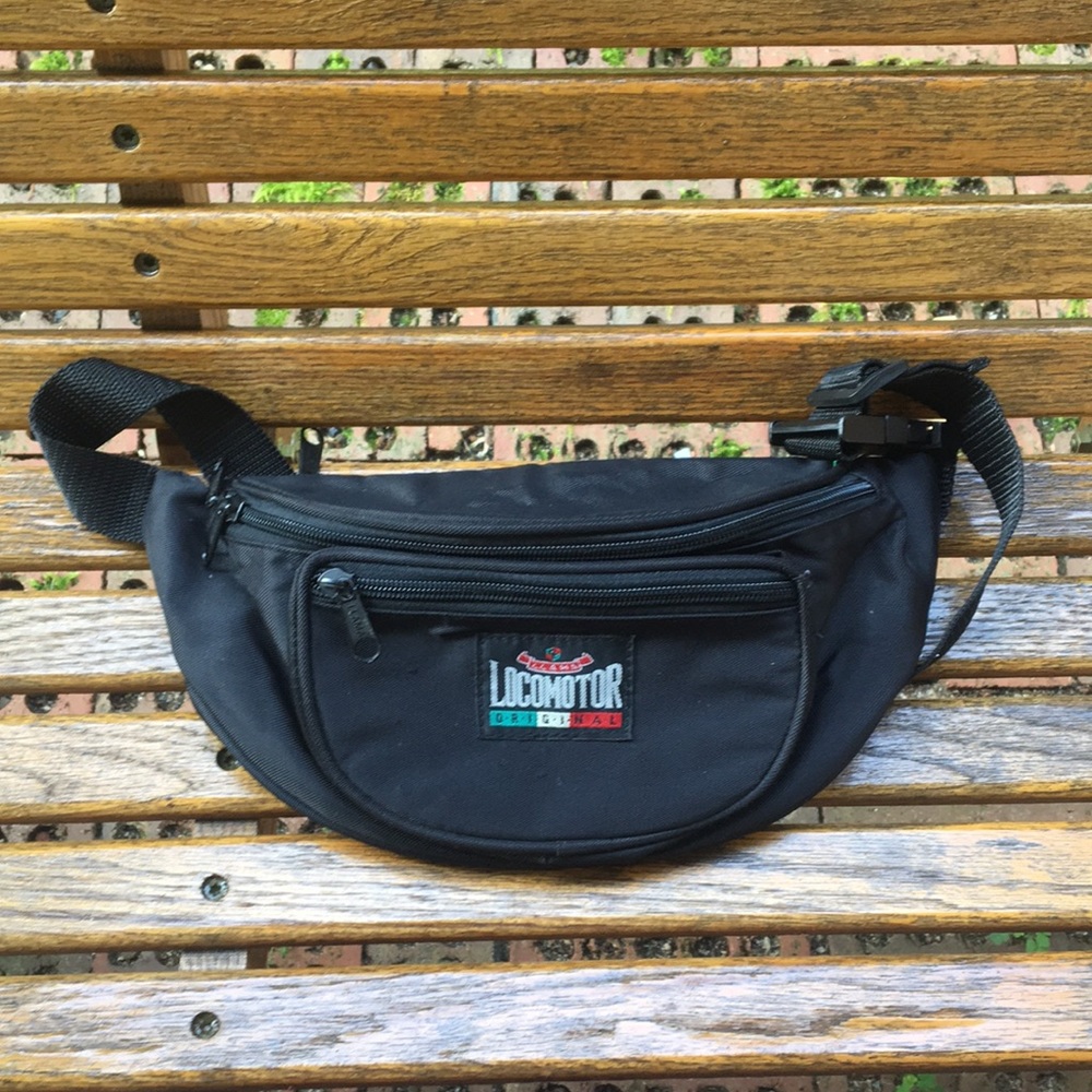 LLAMA Locomotor original Fanny pack black waist carry belt bag adjustable strap